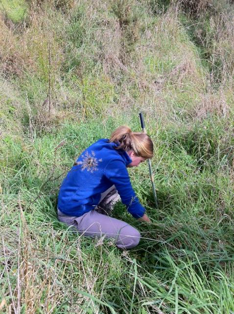  1 May 2011 à 10h48 - Nika, une wwoofeuse et Estelle ont passé la matinée à récolter des échantillons de terre pour l'analyser et déterminer les prochains aménagement du terrain.